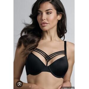 Marlies Dekkers Black Strappy Underwire Bra 38DD